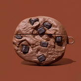 Brown Silicone AirPods Case 6″ - Chocolate Cookies Cute Funny Theme